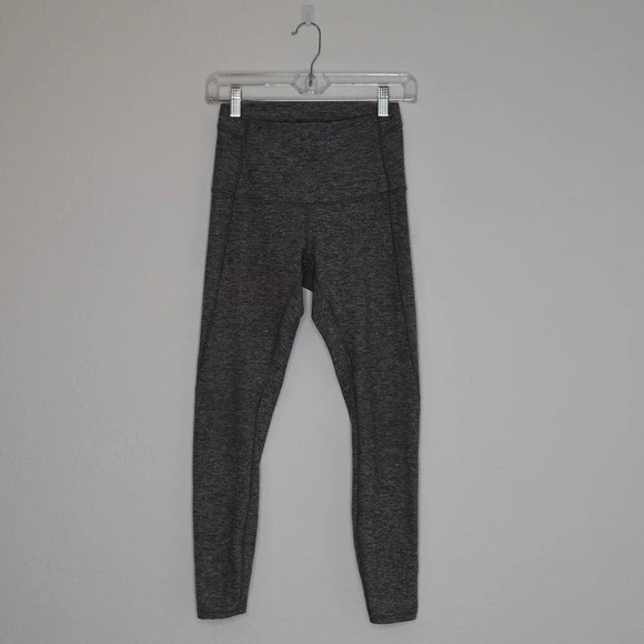 Lululemon Pure Practice Leggings Sz 6 Mid Rise Athleisure Yoga Workout Sporty - Picture 2 of 16